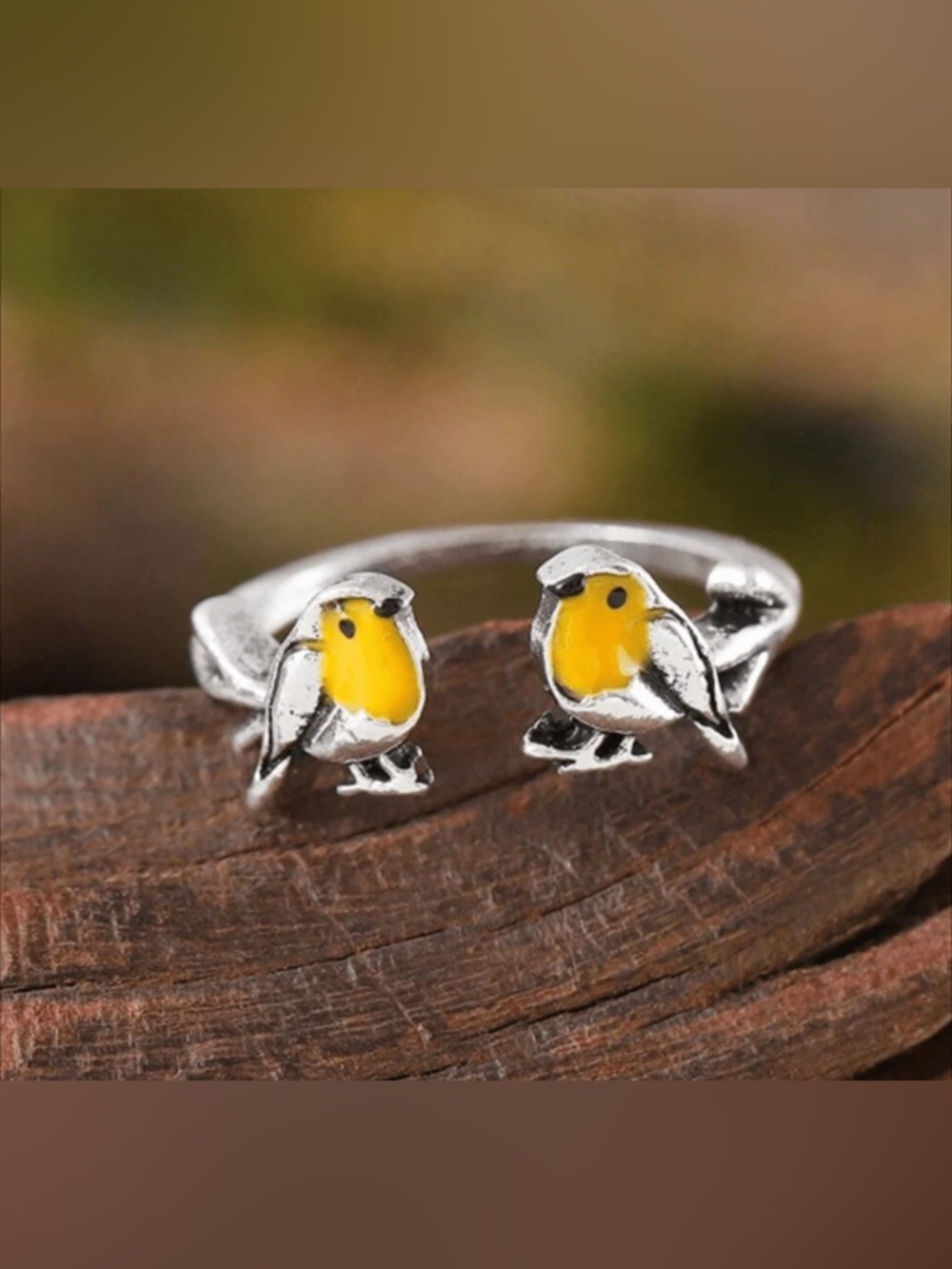 Boho bird ring S1346